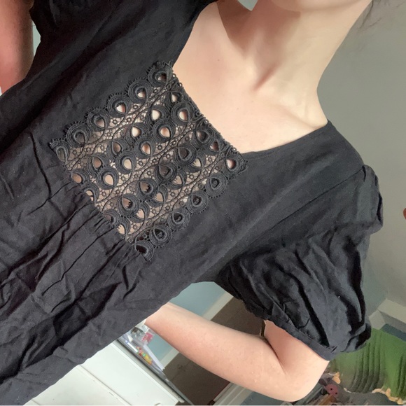 Sandro: Black Eyelet Dress - Picture 6 of 13